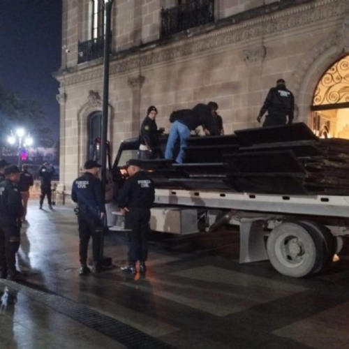 Blindaje en Palacio de Gobierno por transición gubernamental
