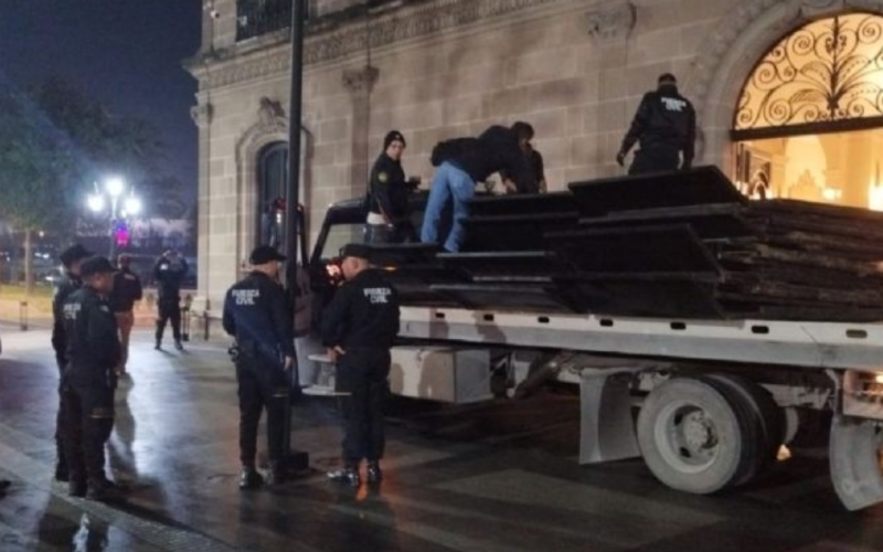 Blindaje en Palacio de Gobierno por transición gubernamental