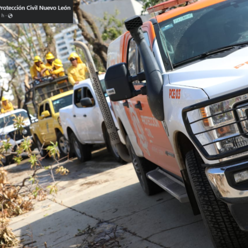 Protección Civil Nuevo León en labores de rescate en Guerrero