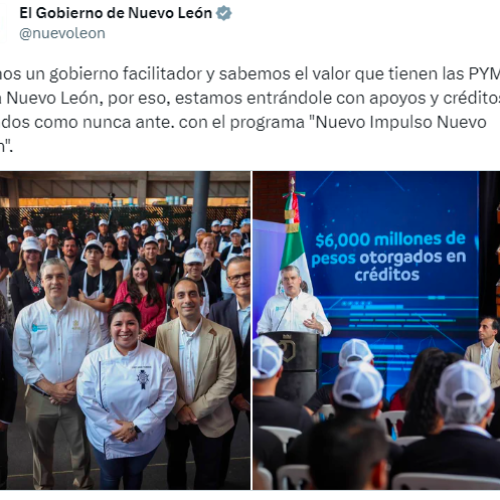 6 mil millones de pesos para Pymes en Nuevo León