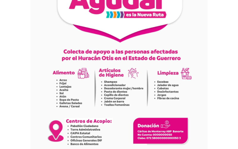 Nuevo León unido para ayudar a los damnificados de Acapulco