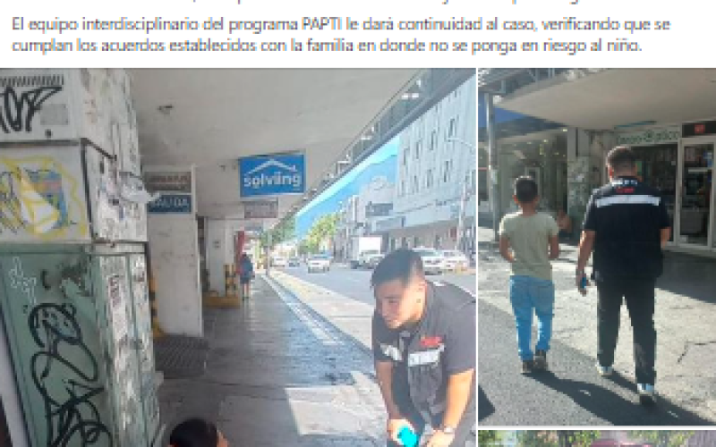 DIF de Nuevo León combate trabajo infantil en las calles de Monterrey