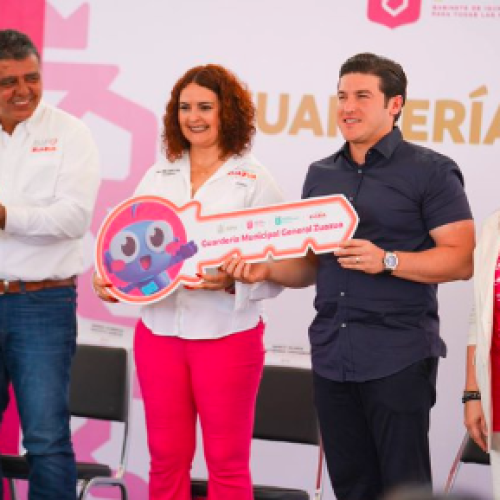 Gobernador Samuel García inaugura guardería en General Zuazua para fortalecer la Primera Infancia