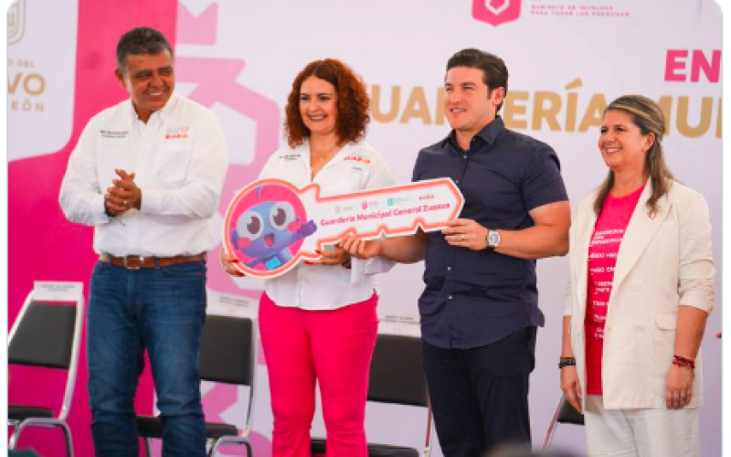 Gobernador Samuel García inaugura guardería en General Zuazua para fortalecer la Primera Infancia