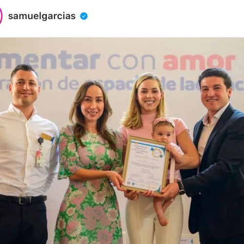 Inauguran lactario público en el Palacio Municipal de Monterrey