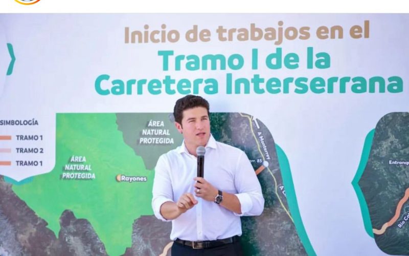 Samuel García impulsa la construcción de la Carretera Interserrana