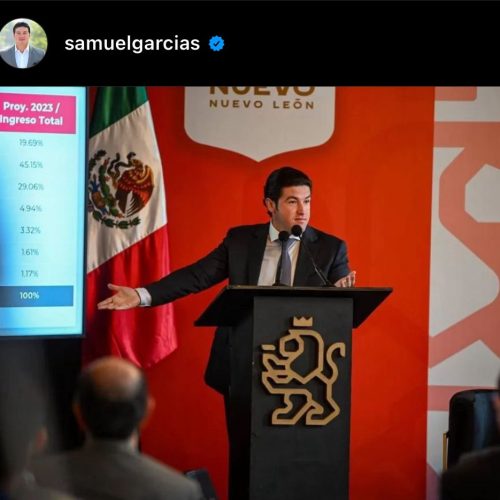 Samuel García destaca como favorito en MC para la presidencia