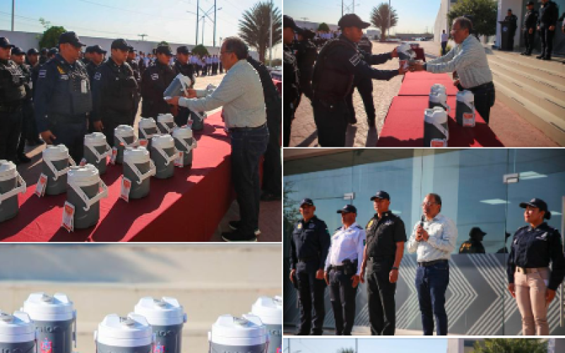 Adoptan medidas ante ola de calor para proteger a la Policía de Escobedo y trabajadores municipales