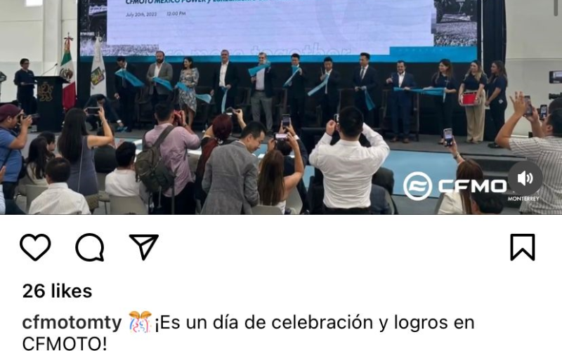 CFMoto inaugura planta en Apodaca y fortalece la relación comercial con China