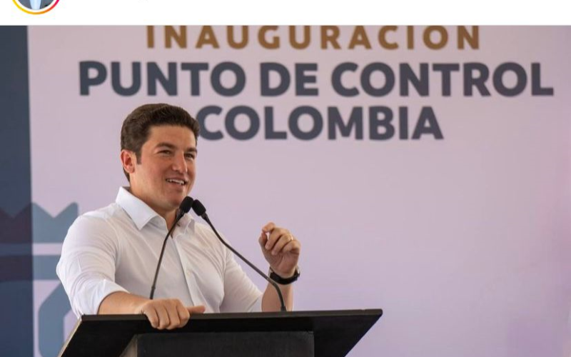 Samuel García inaugura Check Point en el Puerto Fronterizo Colombia-Laredo