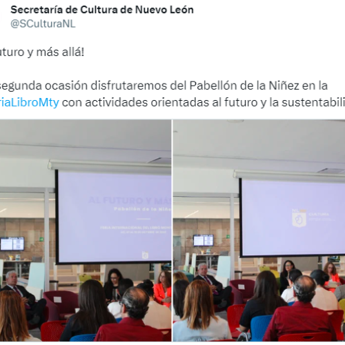 Pabellón de lectura para la niñez en la Feria Internacional del Libro de Monterrey