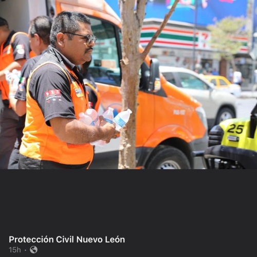 Operativo de Hidratación en Nuevo León para combatir las altas temperaturas