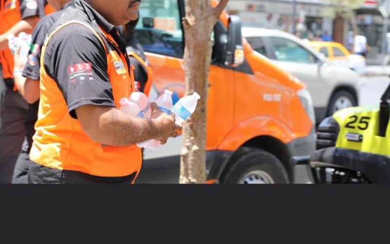 Operativo de Hidratación en Nuevo León para combatir las altas temperaturas
