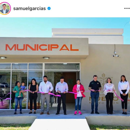 Samuel García inaugura guardería para la primera infancia en General Terán