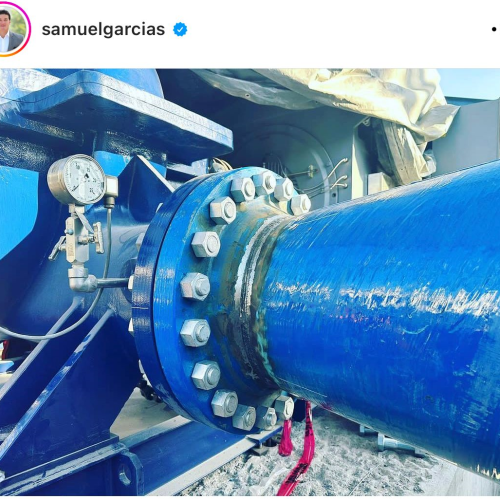 Samuel García agradece apoyo a AMLO por El Cuchillo II