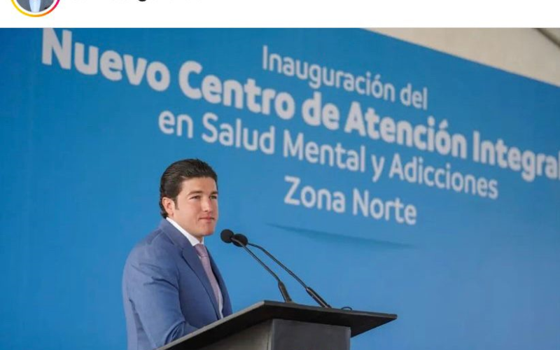Samuel García inaugura Centro de Atención Integral en Salud Mental y Adicciones