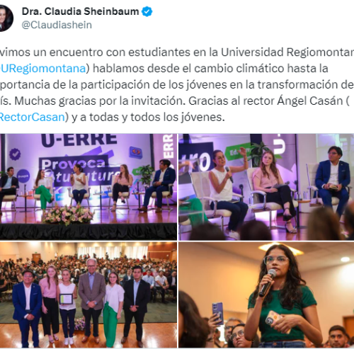 Claudia Sheinbaum destaca la importancia de la educación y la igualdad en Nuevo León